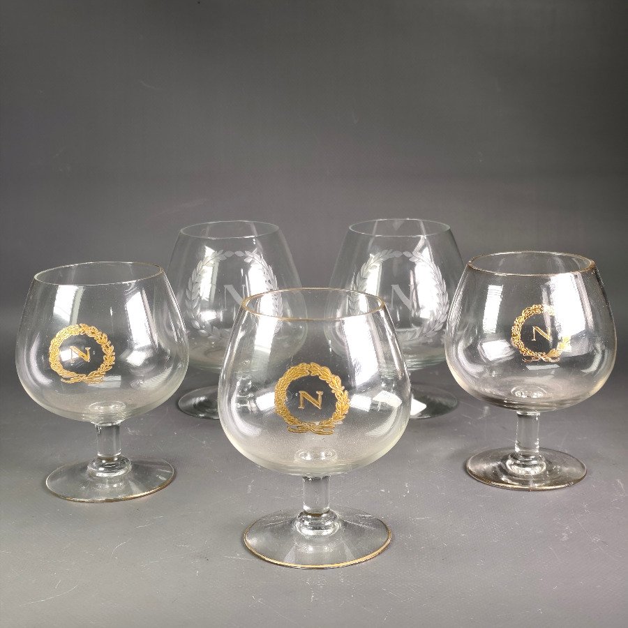Cinco Copas para Cognac "Napoleón" - Dos Modelos