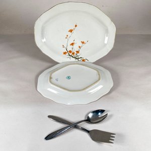 Dos Fuentes Olmos y Dos Cubiertos de Servicio - imagen 3