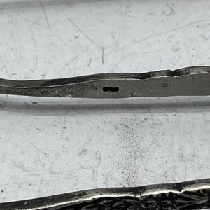 Pinzas para Azúcar de Plata: Una Marcada "800" y Otra Bañada en Plata - imagen 5