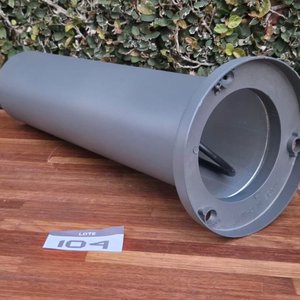 Luminaria Exterior Cilíndrica Gris Serlux Tipo Tótem - imagen 4