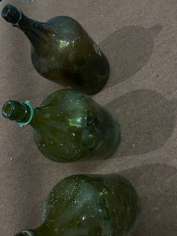 Botellas antiguas de vidrio para decoración