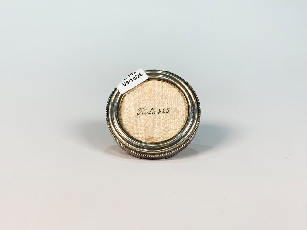 Marco Circular de Plata 925 con Detalles