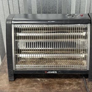 Calefactor Eléctrico James TCC 1400 BK con Tubos de Cuarzo - imagen 1