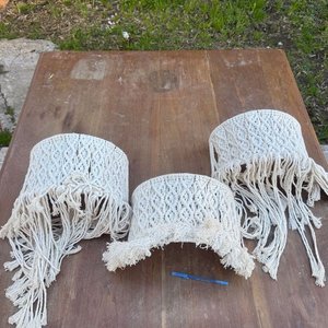 3 Apliques de Pared en Macramé - imagen 3