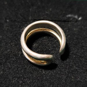 Lote siguiente: Anillo Doble Doble Aro Plata Regulable