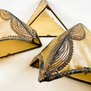 Juego de 3 Pantallas Decorativas de Hierro y Lonja - imagen 3