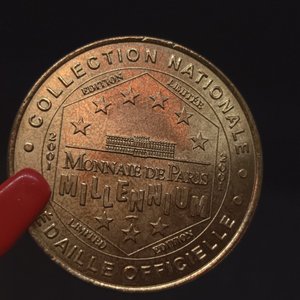Medalla Souvenir Sainte-Chapelle París "Colección Nacional Milenio 2001" Bronce - imagen 4
