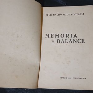 Memoria y Balance Club Nacional de Football 1933-1934 Documento Histórico - imagen 2