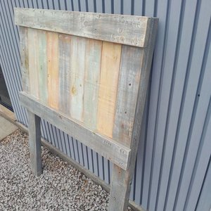 Respaldo de Madera Rústico para Sommier de 1 Plaza - imagen 4