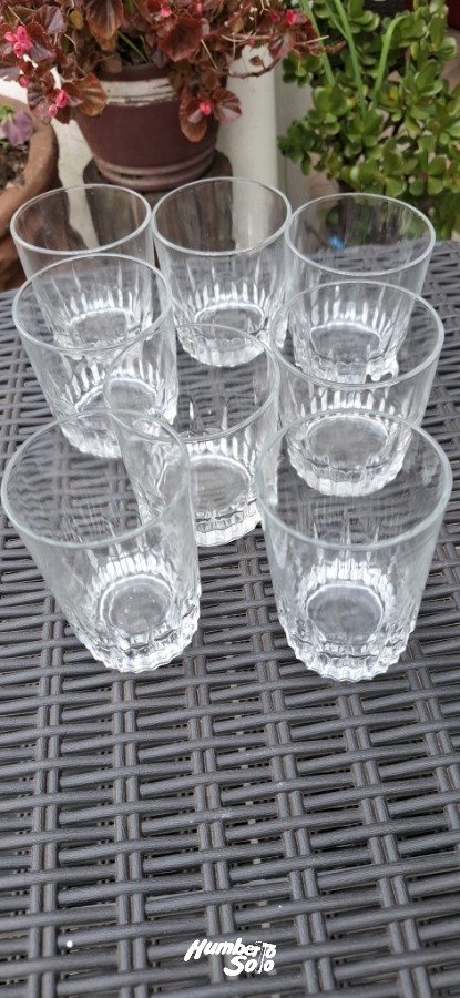 Conjunto de 8 Vasos de Cristal para Whisky