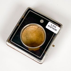 Caja Antigua de Reloj de Bolsillo en Plata Inglesa y Carey - imagen 3