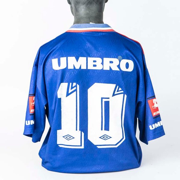 Camiseta de Nacional de utilería marca UMBRO N°10 segunda equipación del año 1996 - imagen 2