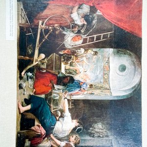 Lote de 5 Láminas Artísticas y Cartel "Los Pinos" - imagen 2