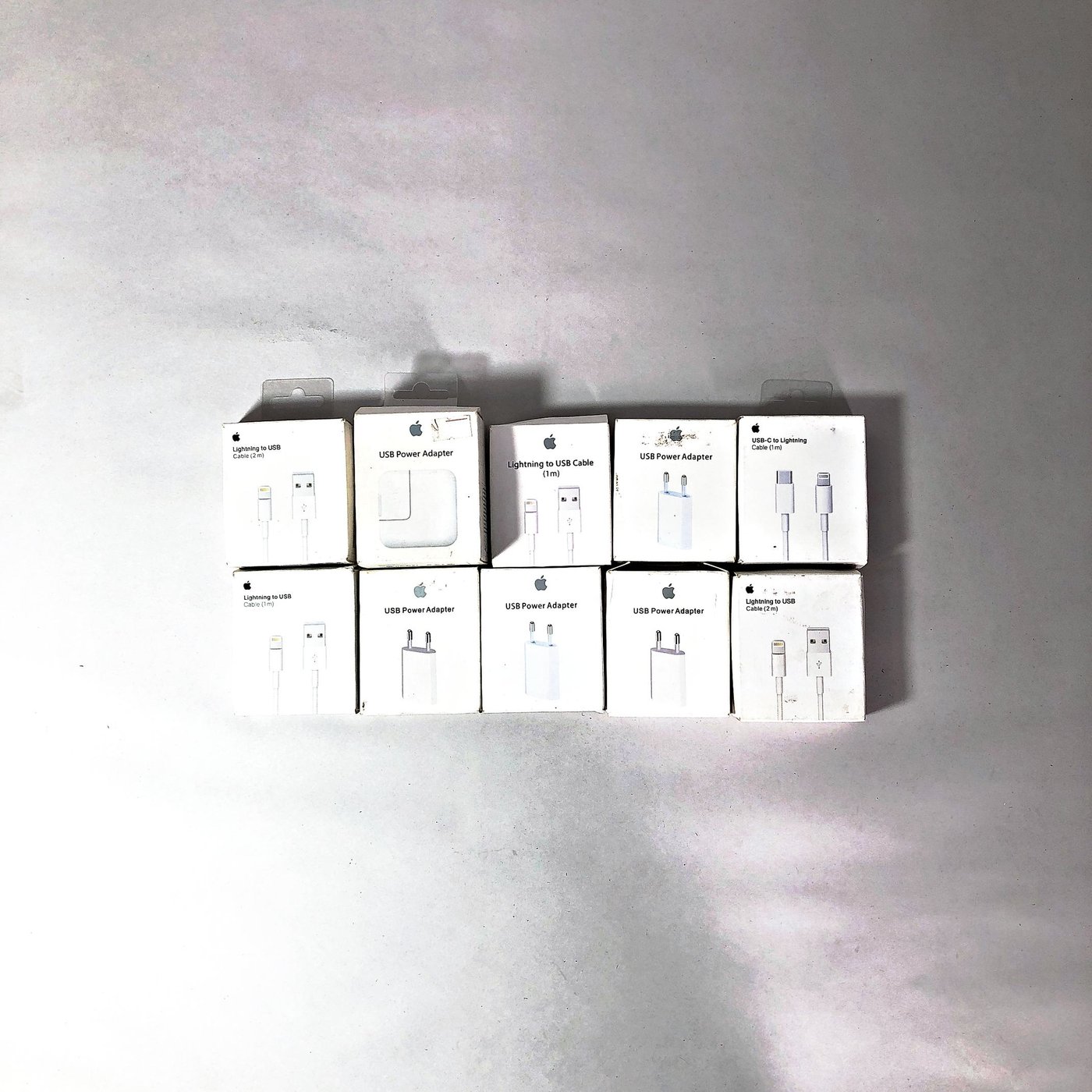 Diez Piezas para iPhone: Cables y Adaptadores de Corriente USB