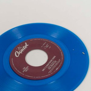Disco Vinilo Single Capitol "It's All Too Much" Edición Coleccionista Azul USA - imagen 2