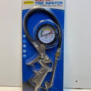 Inflador de Neumáticos con Manómetro, Manguera de Aire y Kit de Acoples - imagen 3