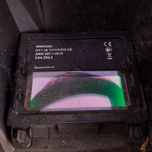 2 Ps. Careta de soldar azul y paquete de electrodos 6 kg - imagen 3