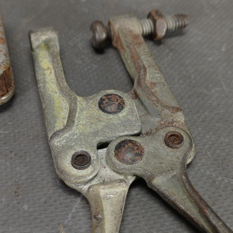 Antigüedades: Pinza Pela Cables y Candado Sin Llave - imagen 3
