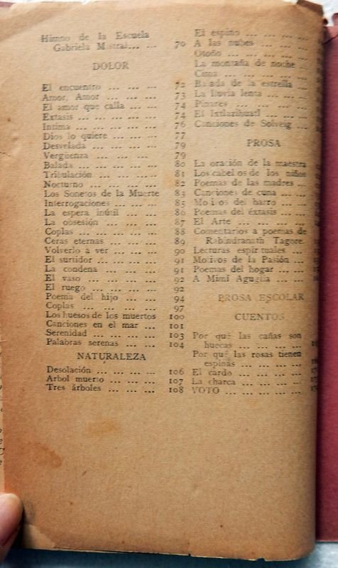 Libro de poesías y prosa de Gabriela Mistral - imagen 7