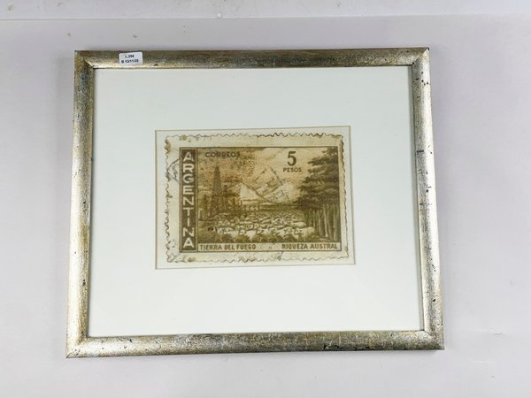 Lote anterior: Cuadro postal argentino con sello y postales