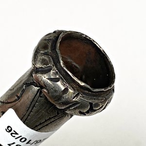 Cabo de Rebenque en Platería Criolla Antigua, 12 cm - imagen 3