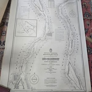 Plano de Navegación Río Uruguay: Desembocadura a Concepción (1936) - 3 Láminas - imagen 7