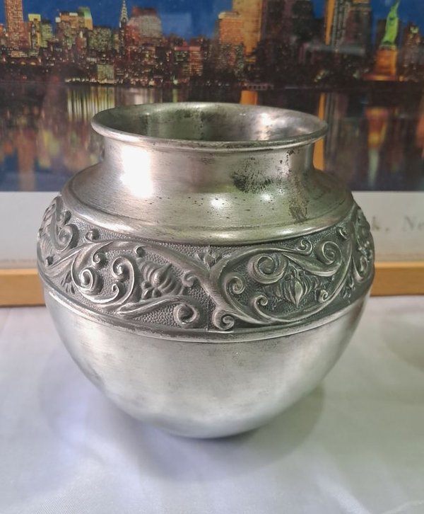 Vasos de plata y cerámica en excelente condición - imagen 2