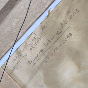 Carlos Aliseris: Óleo sobre Papel "Escena de Desnudos" con Certificado y Marco - imagen 8