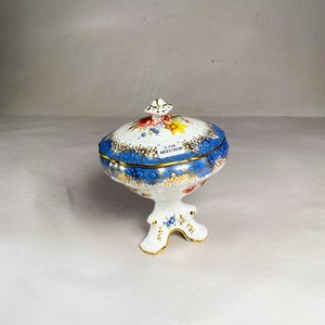 Lote anterior: Bombonera Elevada Hammersley & Co Porcelana Inglesa Decorado Floral Dorado