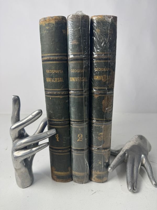 3 Tomos de Geografía Universal por Malth-Brun - Colección Rara - imagen 1