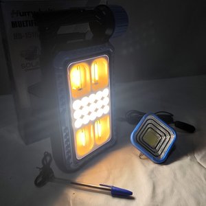 Foco LED Recargable Solar y Corriente con Panel Multifunción, Linterna y Foco Independiente - imagen 5