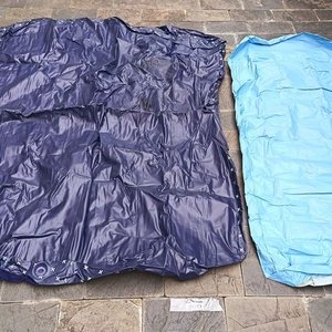 Dos Colchones Inflables Individuales Azules - imagen 2