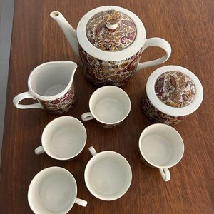 Juego de Café Alemán Dresden: Tetera, Lechera, Azucarera y 5 Tazas - imagen 2