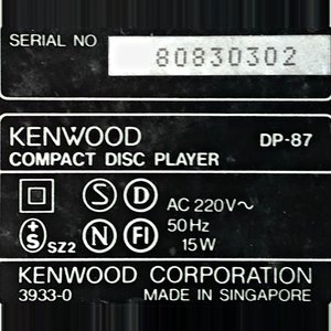 Reproductor de CD Kenwood DP-87 Compact Disc Player - imagen 4