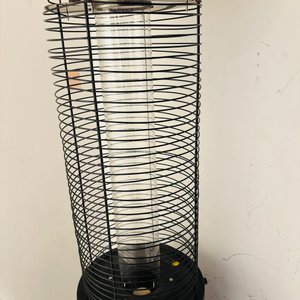 Estufa Exterior a Gas Negra con Tubo de Vidrio, 175cm - imagen 2