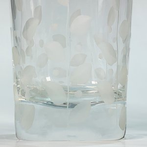 Juego de Botellón y Vasos de Cristal con Hojas Esmeriladas - imagen 3