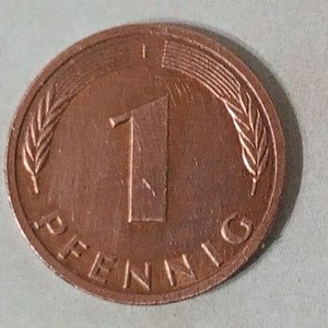 Moneda 1 Pfennig República Federal de Alemania 1983 - imagen 2