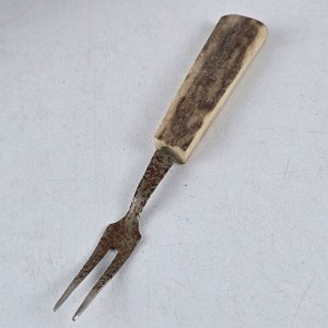 Juego de 10 Tenedores con Mango de Hueso sobre Base de Cuerno - imagen 5