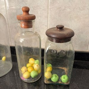 10 Frascos de Vidrio con Tapa de Madera - imagen 4
