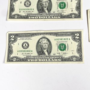 Seis Billetes de Dos Dólares Estadounidenses - imagen 3