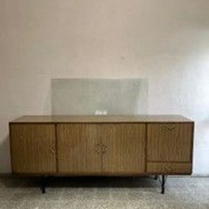 Aparador Trinchante Antiguo de Madera con Patas Metálicas - imagen 6