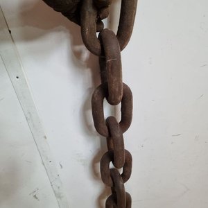 Cadena de Hierro Gruesa Industrial Rústica - 1 Metro - imagen 2