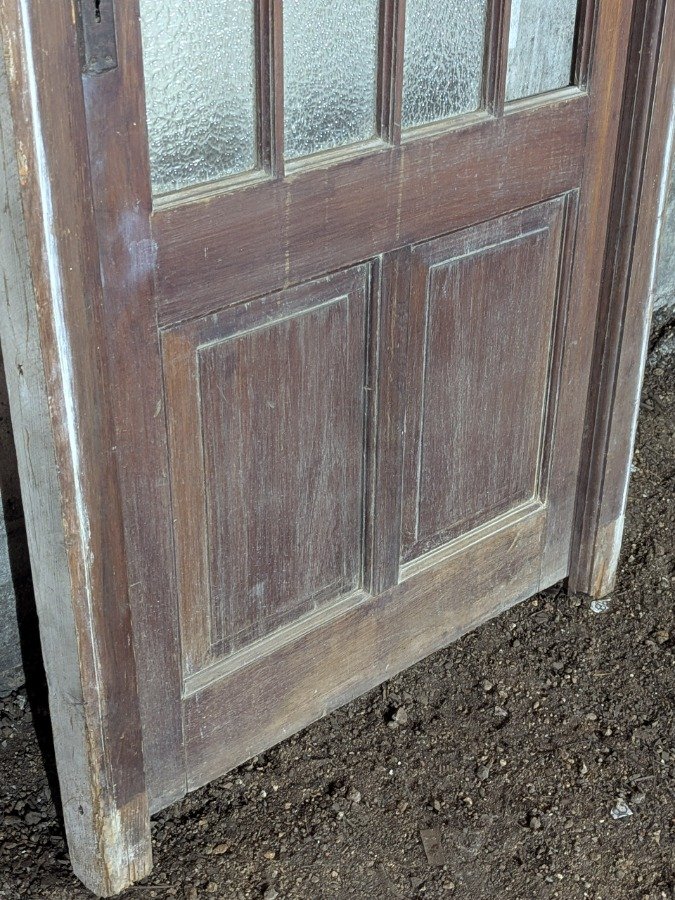 Puerta antigua de tablero con diseño tipo colonial - imagen 6