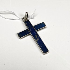 Cruz de Plata con Lapis Lázuli - imagen 2