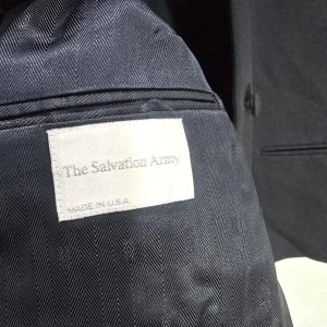 Saco de Uniforme Talle 22 T The Salvation Army Negro Hecho en USA - imagen 2