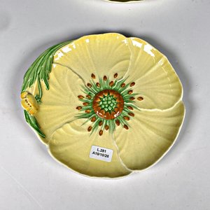 Dos Despojadores Carlton Ware Loza Inglesa Diseño Floral Amarillo - imagen 3
