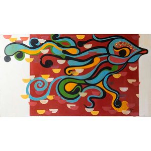 Lote anterior: Óleo "Pez" de Raúl, 100 x 180 cm