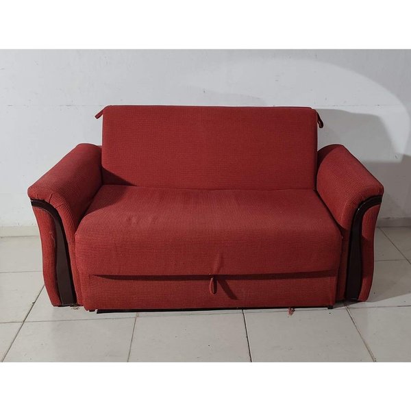 Sofá Cama 2 Plazas Tapizado Rojo
