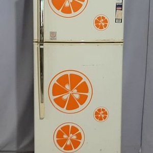 Heladera Panavox Blanca con Diseño de Naranjas - imagen 1
