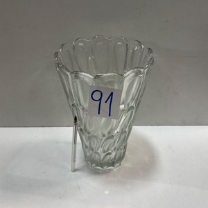 Florero de Vidrio Transparente con Diseño Ovalado - imagen 2
